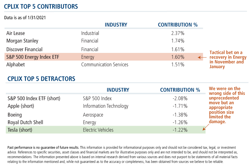 cplix top contributors and detractors
